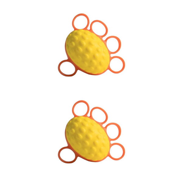 1/2/3 Hand Grip Ball Finger Force Training Oval för äldre with five finger 2Set