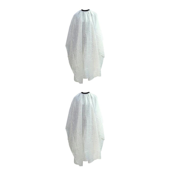 1/2 Frisörsalong Frisör Frisörklänning Frisörtyg Cape White 110x142cm 2Set