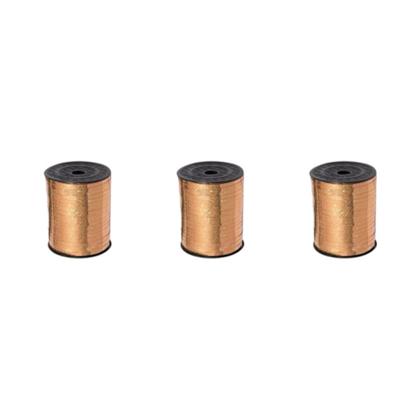 1/2/3/5 Golden Curled Ribbon Plast Robust och hållbar för Champagne Gold 3Set