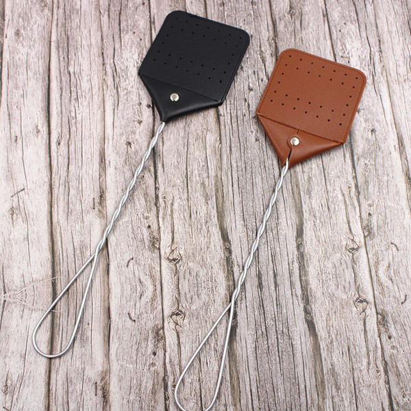 1/3/5 bärbar läderbuggsmättare för effektivt förebyggande brown 5PCS