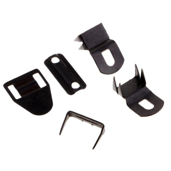 1/2 20 Set No-Sew Hook and Eyes stängningsfäste för byxor Black 1Set