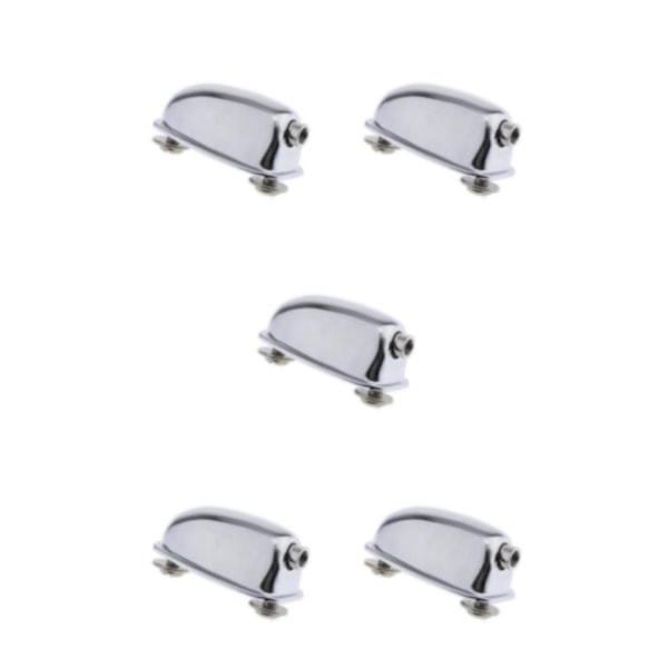 1/2/5 Silver Single End Tom / Snare Trum Lugs med montering 5Set
