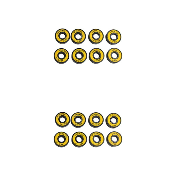 1/2/3/5 8st Skateboardlager 8mm Precision Storlek ABEC-11 för Yellow 22mm 2Set