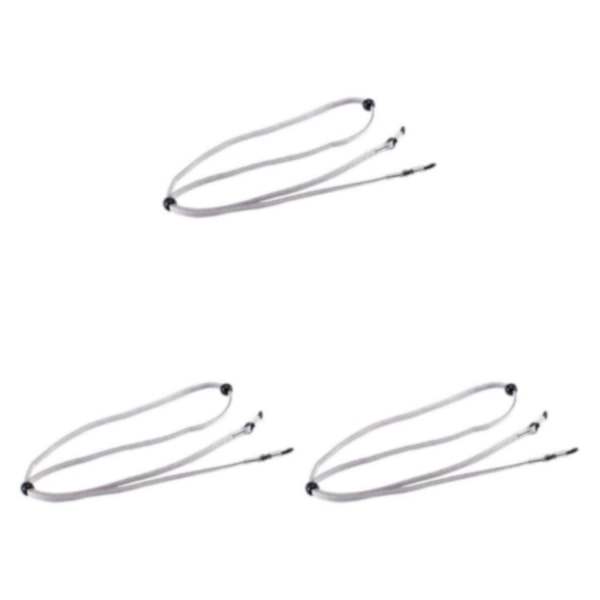 2/3/5 Glasögonrem Non- För Slip Stretchy Universal Rope Grey 26.77 Inch 3Set