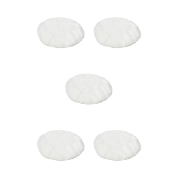 1/2/3/5 Plysch miniatyrmatta 1:12TH Dockhusleksak för white round round dia 18cm 5Set