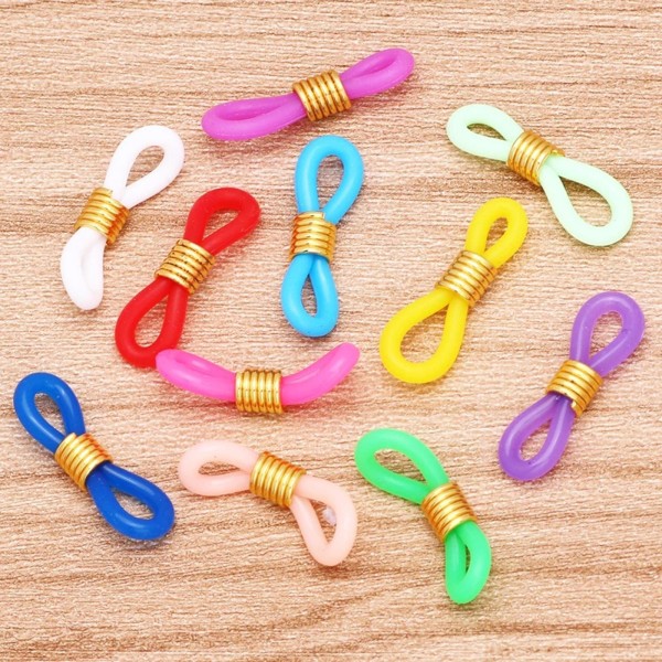 1/2/3/5 50 st Glasögon Glasögon Kedjeremshållare Loop Ends Type C 50 Pcs 1Set