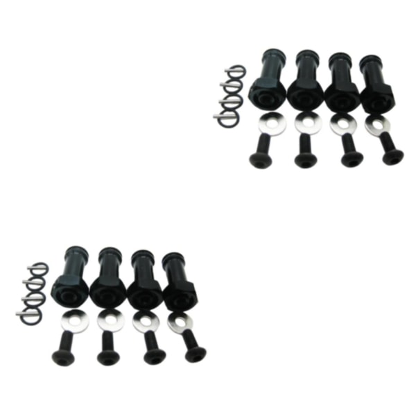 1/2/3/5 12MM DRIVNING 24MM FÖRLÄNGNINGSADAPTER Aluminiumlegering 12MM black 2Set