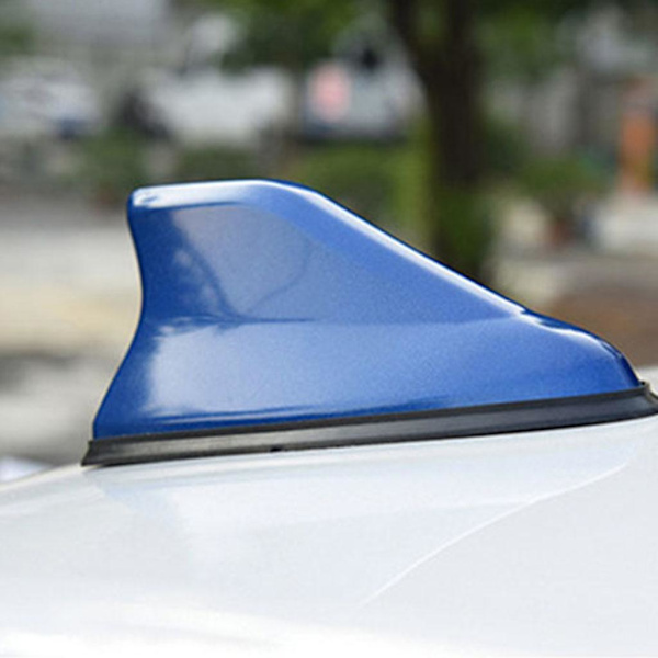 1/2 Shark Fin Antenn Universal Bil Dekorativ Vattentät Auto blue 1Set