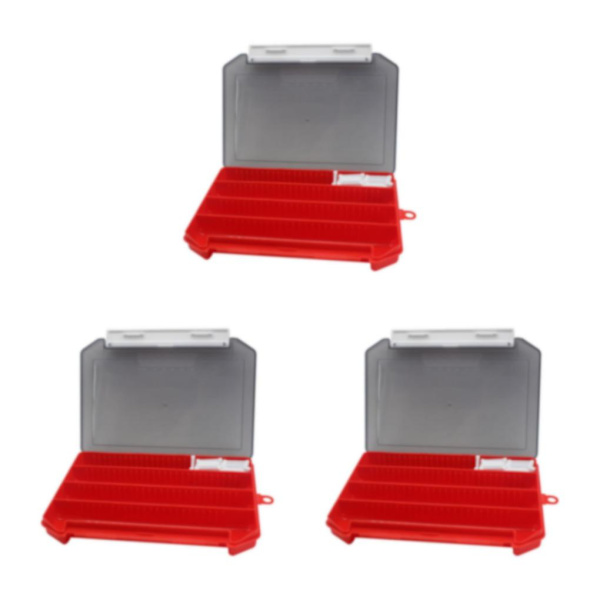 1/2/3 karp fiskeredskap Box organizer fiskepärlor Red 20.5x14.5x3cm 3Set