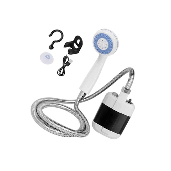 Handhållen bärbar utomhusduschsats Camping USB uppladdningsbar