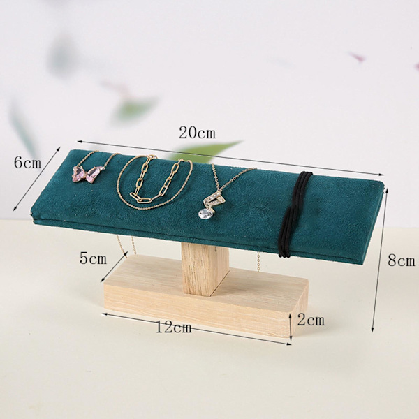 1/2 Bärbar Watch Display Stand Smycken Towers för sovrum Greenish 20 x 6 x 8cm 1Set