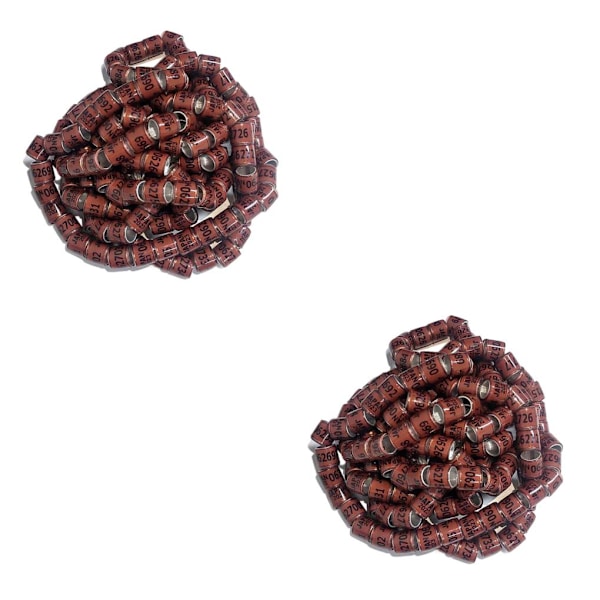 1/2/3/5 100st 8mm 2023 För duvring för de flesta vuxna fåglar Coffee Japan 100 pcs 2PCS