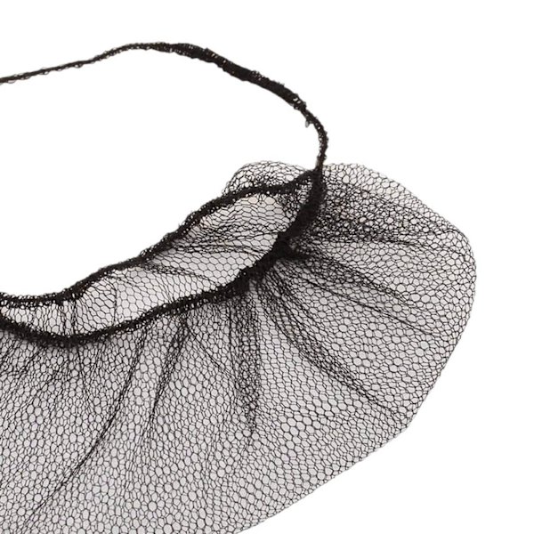 100st Skäggnät Skyddande skäggskydd Skäggskydd Black elastic