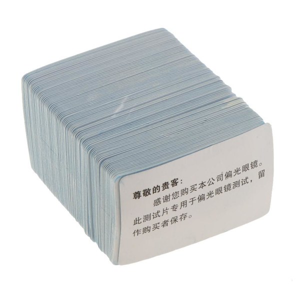 1/2/3 100 stycken Premium hårt polariserat testpappers kortlins 1Set