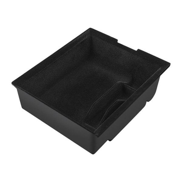 Car Center Console Organizer bricka för Tesla Model 3 Y High Front Flocking