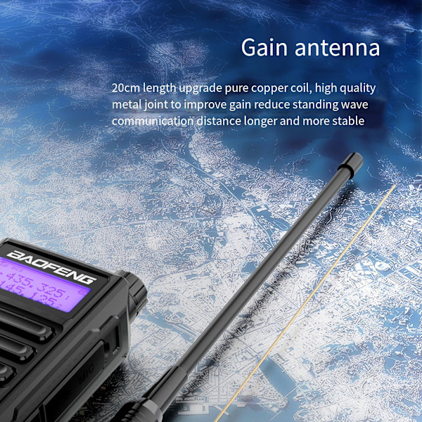 1/2 -16 Way Radio Radio Walkie Vattentät Tvåvägs Tvåvägsradio Black 1Set