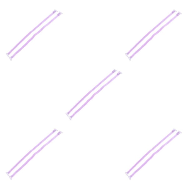 2/3/5 Dam Non-För slip BH-remmar Justerbar ersättning Purple 5Set