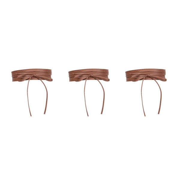 1/2/3/5 Dam Charm Midjeband Bred underbyst Cosplay Strechy rosett Khaki Type C 3Set