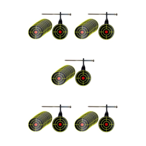1/2/3/5 Metal Practice Target 5mm Tree Standing Target Rotary 5Set