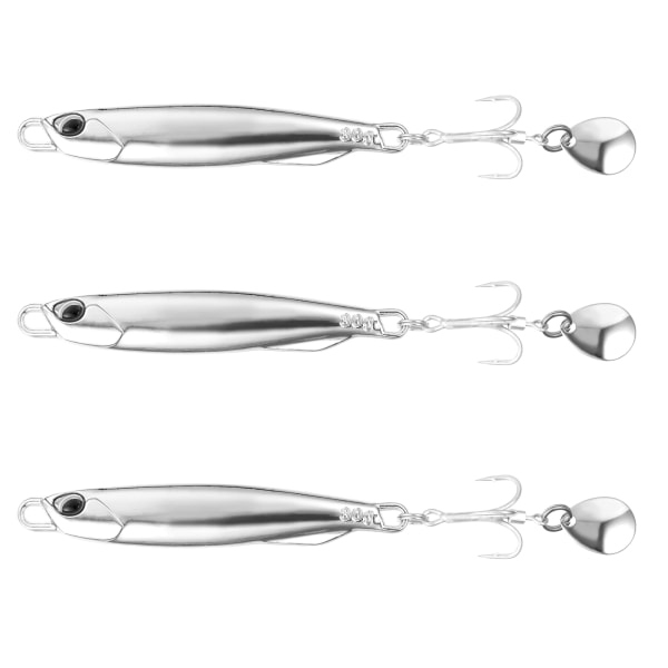 1/3 3x Silver Durable Vib lockar för långvarigt fiske 1Set
