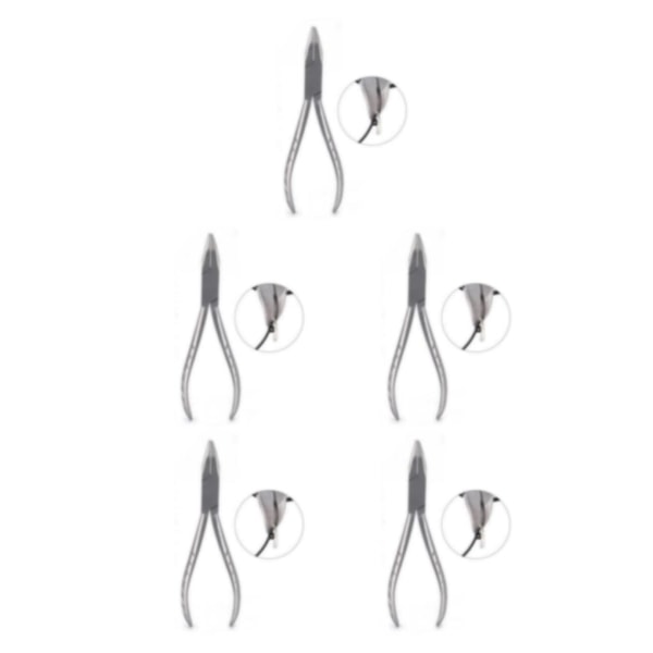 1/2/3/5 Glasögon Båg Tång Multi-Purpose för optiker YG1004 Approx. 15.5x5cm 5Set
