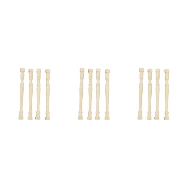 1/3/5 4x 1/12 skala balustradestolpe Handgjord för DIY-tillverkning 3Set