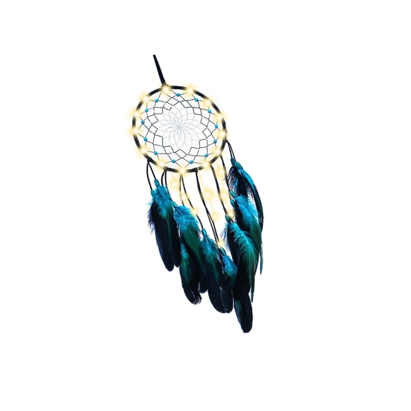 1/2 Bohemian För Dream Catcher Fjäder Vägghängande With Light Length 50cm 1Set