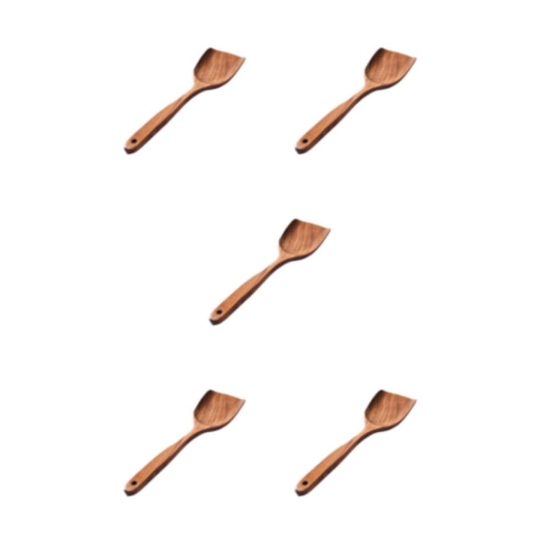 1/2/3/5 Brun MultipurposeTrä köksredskap Set för unisex Spatula 5Set