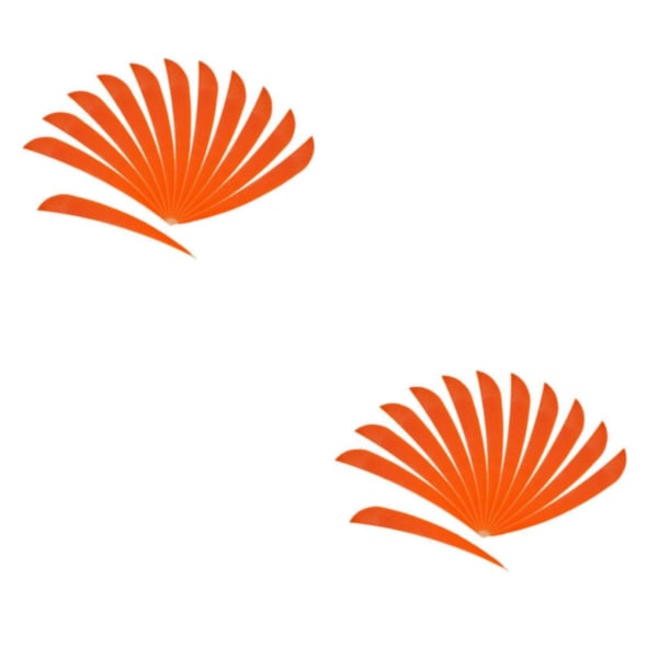 1/2/3/5 12 stycken För Bågskytte Jaktfjäder Fletching Right Orange 2Set