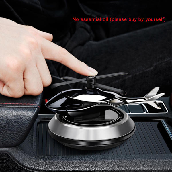 1/2/3 Solar Powered Car Air Freshener För Creative Small Car Silver 10.4x8cm 1Set