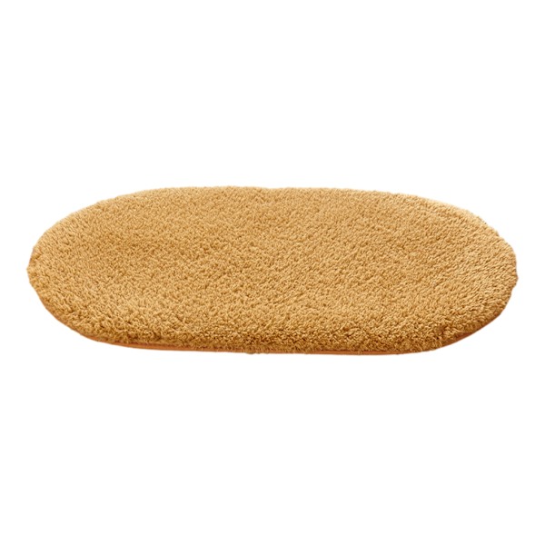 1/2 polyester halkfri golvmatta för badrum Lätt att rengöra och khaki 1Set