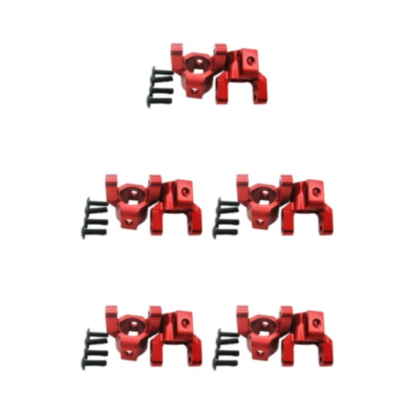 1/2/3/5 aluminium C-nav för AXIAL SCX10 högprecisionsaluminium red 5Set