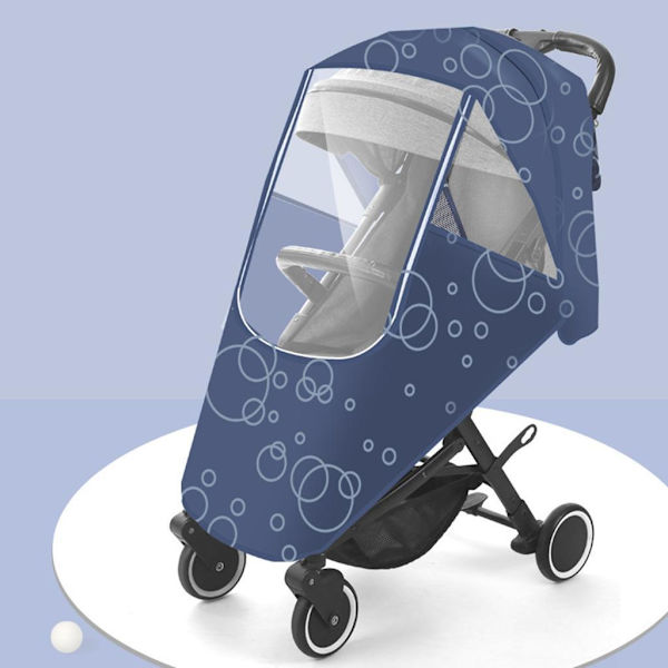 1/2 Regnskydd Buggy Cover Väder För Shield Dark Blue 100x58x50cm 1Set
