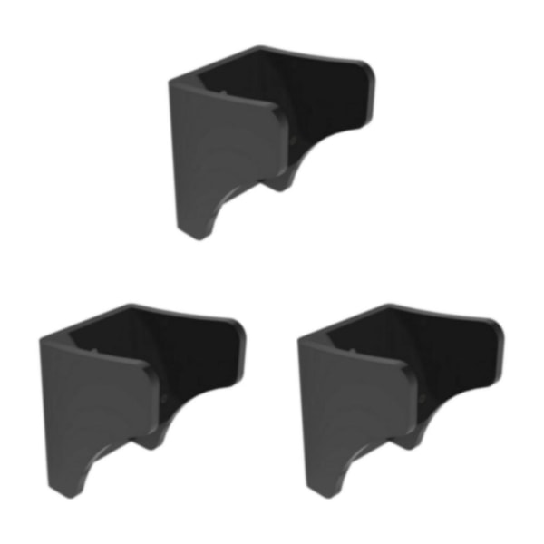 1/2/3 svart väggmonterad gitarrhängare för platsbesparande 3PCS