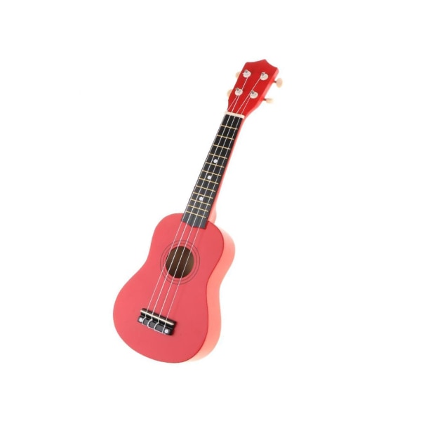 4 String Beginners Ukulele Hawaii Guitar Musical För Red 21 Inch