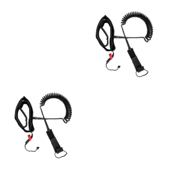 1/2 10 fot surfbräda midjesträckt rep Justerbart koppel TPU 2PCS