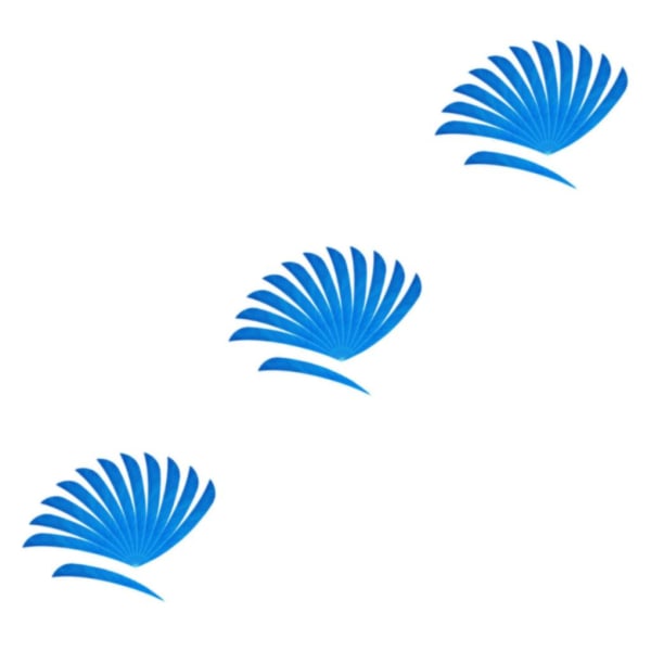 1/2/3/5 12 stycken För Bågskytte Jaktfjäder Fletching Right Light Blue 3Set
