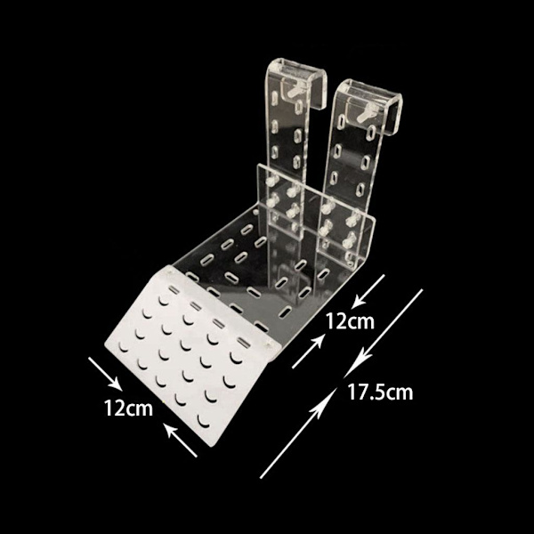 1/2 Tortoise Ramp Climbing Eremit För Crab Turtle Basking Clear 12x17.5cm 1Set