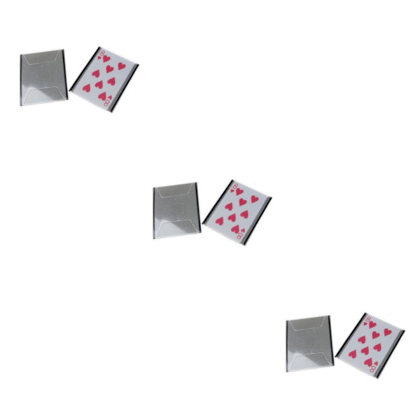 2/3 Nytt plastkortshylsa Byt illusionsknep 3Set