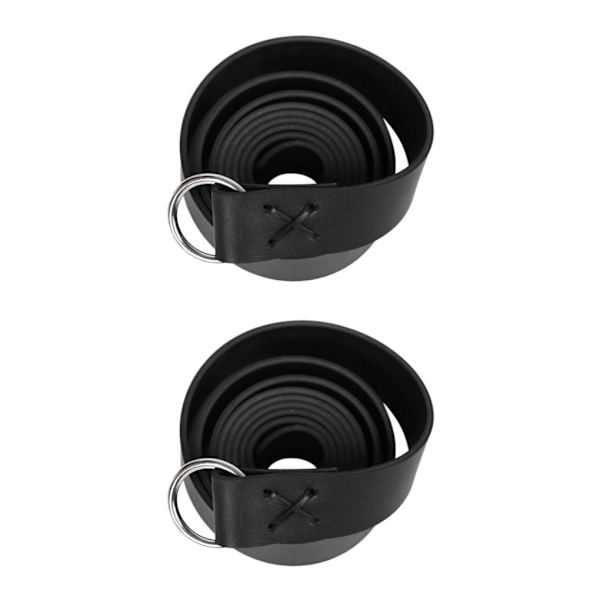 1/2/5 Läder Medieval För Viking Bälte Midjeband Fotorekvisita Black Length: 190cm 2Set