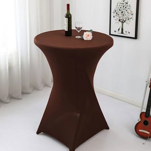 1/2/3/5 High Foot Bar Cover Stretch Rund Duk För Hotell green 1Set