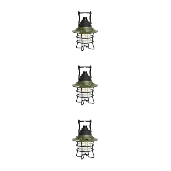 1/3/5 metall LED hängande justerbar tältljus ficklampa USB type2 3PCS