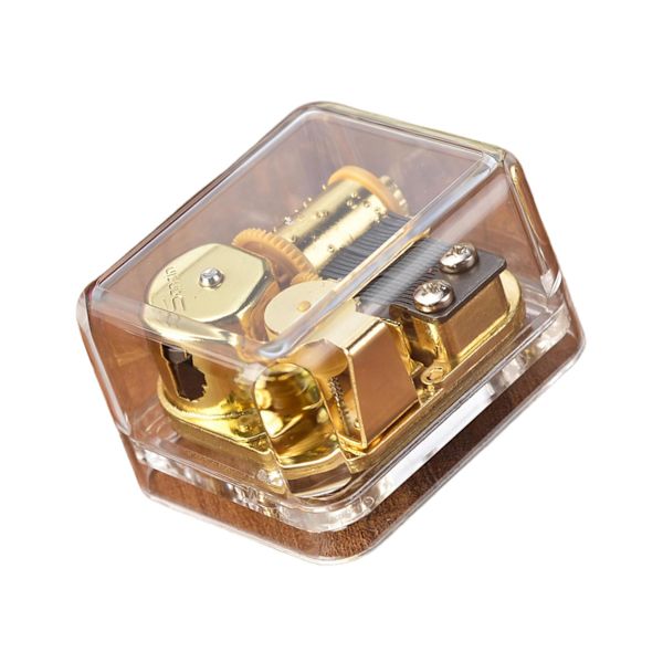 1/2/3/5 För Music Box Acrylic Mechanism Clear Wind up for Edelweiss 6x5x4cm 1Set