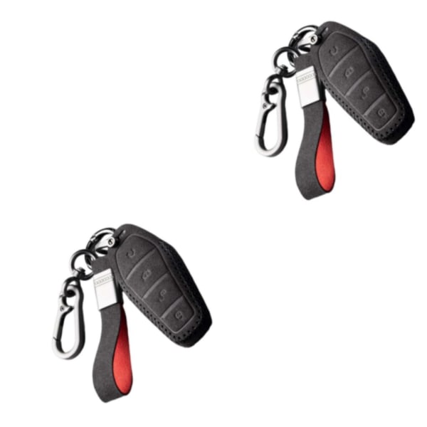 1/2/3 Remote Key Case Cover Fob Herr dam bil PU för Byd Song Type B 2Set
