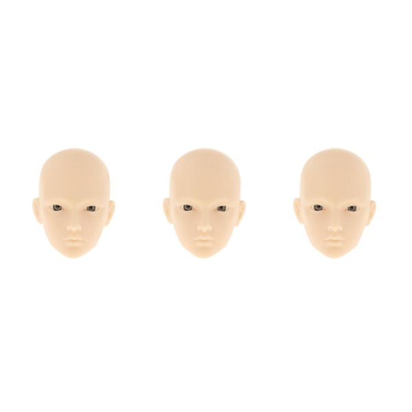1/2/3 1/6 För BJD Doll Head Sculpt med grå ögon Doll Head DIY 3Set