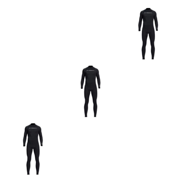 1/2/3/5 Snygga badkläder Surfing Anti-Back Zip Kajakpaddling för Black XXL 3PCS