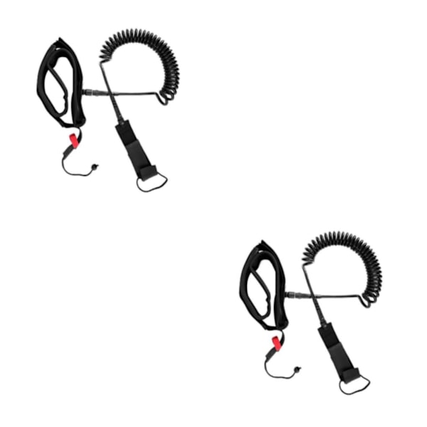 1/2 10 fot surfbräda midjesträckt rep Justerbart koppel TPU 2PCS