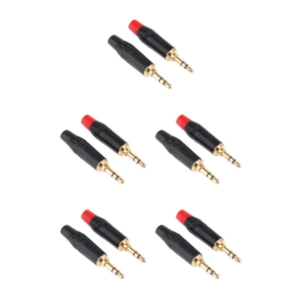 1/2/3/5 2 stycken 3,5 mm 3-poliga hanreparationshörlurar Ljudlödning 5Set