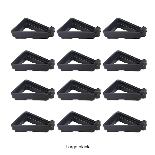 1/2/3/5 12 stycken Lätt och bärbar pottålösning för Large black 1Set