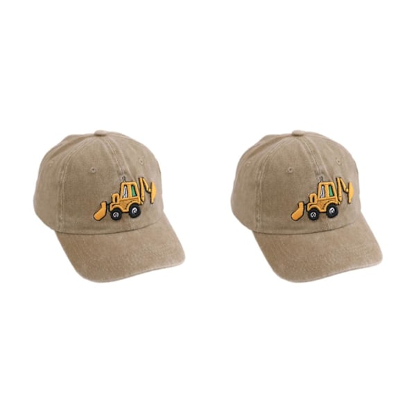 1/2/3/5 Solskydd cap för utomhusaktiviteter barn khaki 2Set